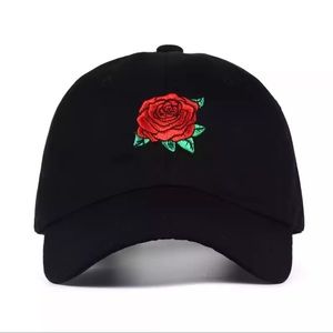 Super cute!  Rose design baseball cap. One size